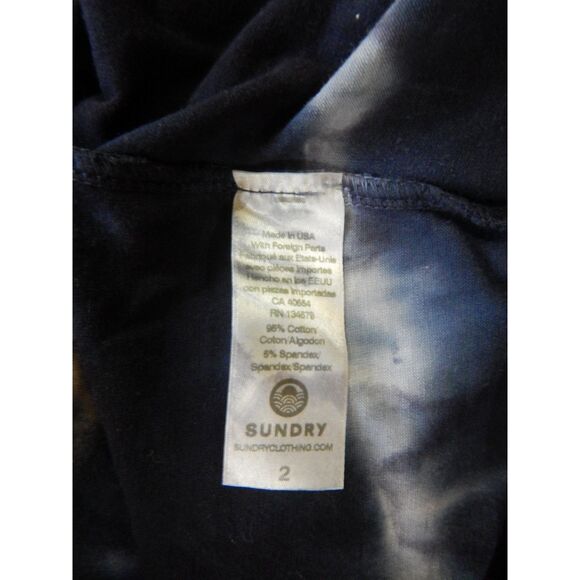Sundry Navy Tie-Dye Mini Dress - Picture 3 of 7